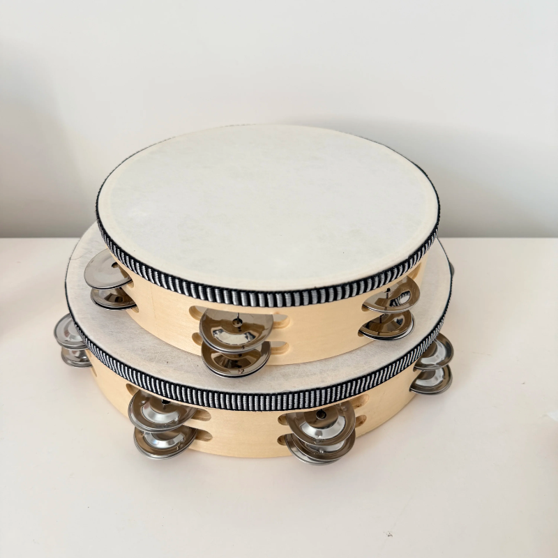 Wooden Tambourine with skin